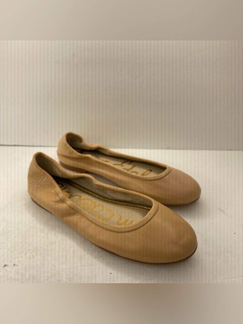 Sam Edelman SZ 7.5 Fritz Men’s Tan Leather Upper ballet Shoes